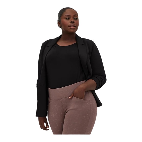 Torrid Studio Luxe Pocket Pixie Leggings Purple Heather Stretch High-Rise 2X - Picture 4 of 4